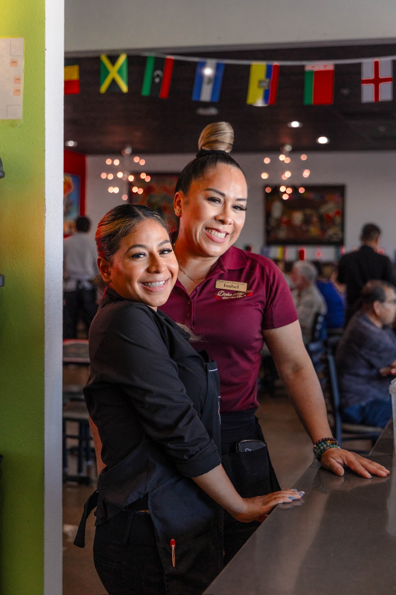 Doña Luisa's staff smiling together