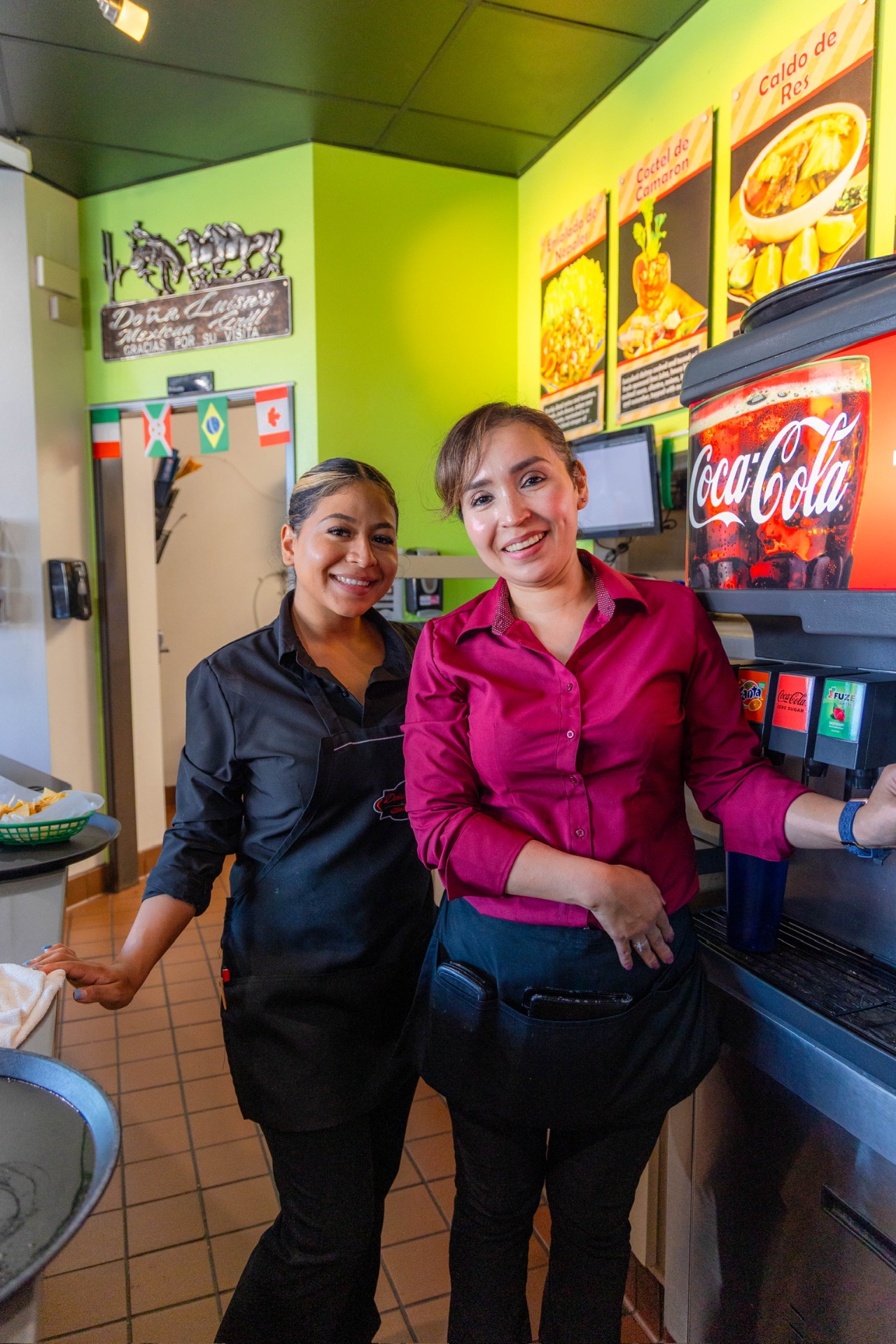 Team at the front counter