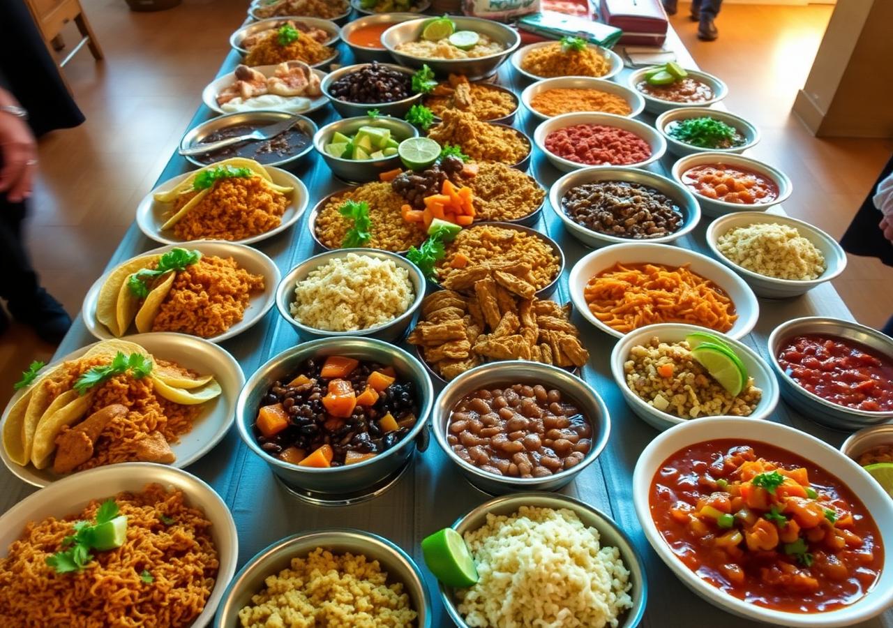 Catering spread
